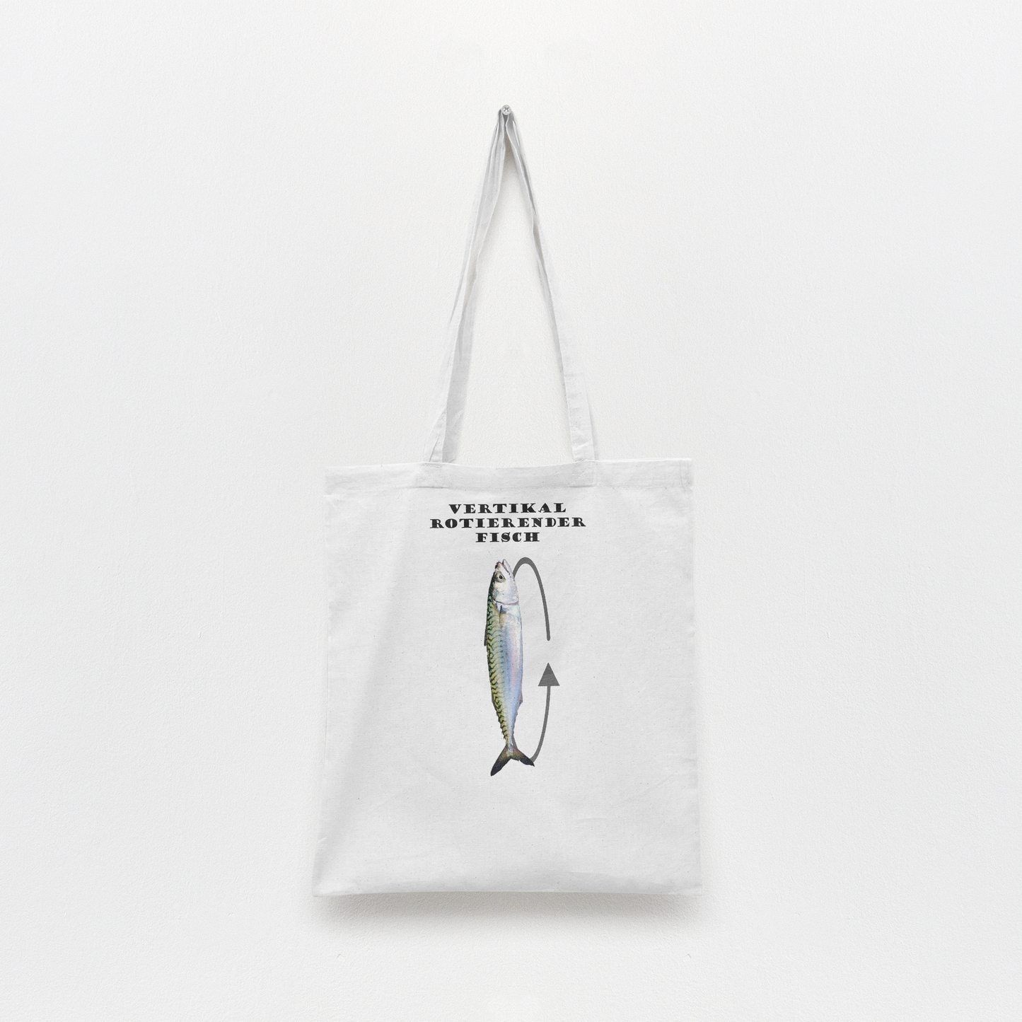 "Vertikal rotierender Fisch" | Tragetasche