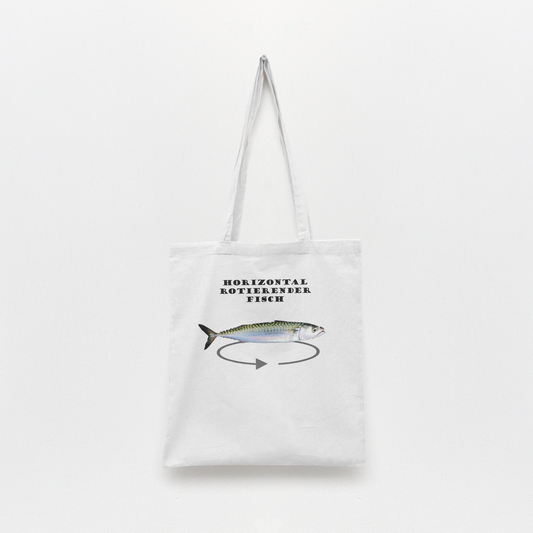 "Horizontal rotierender Fisch" | Tragetasche