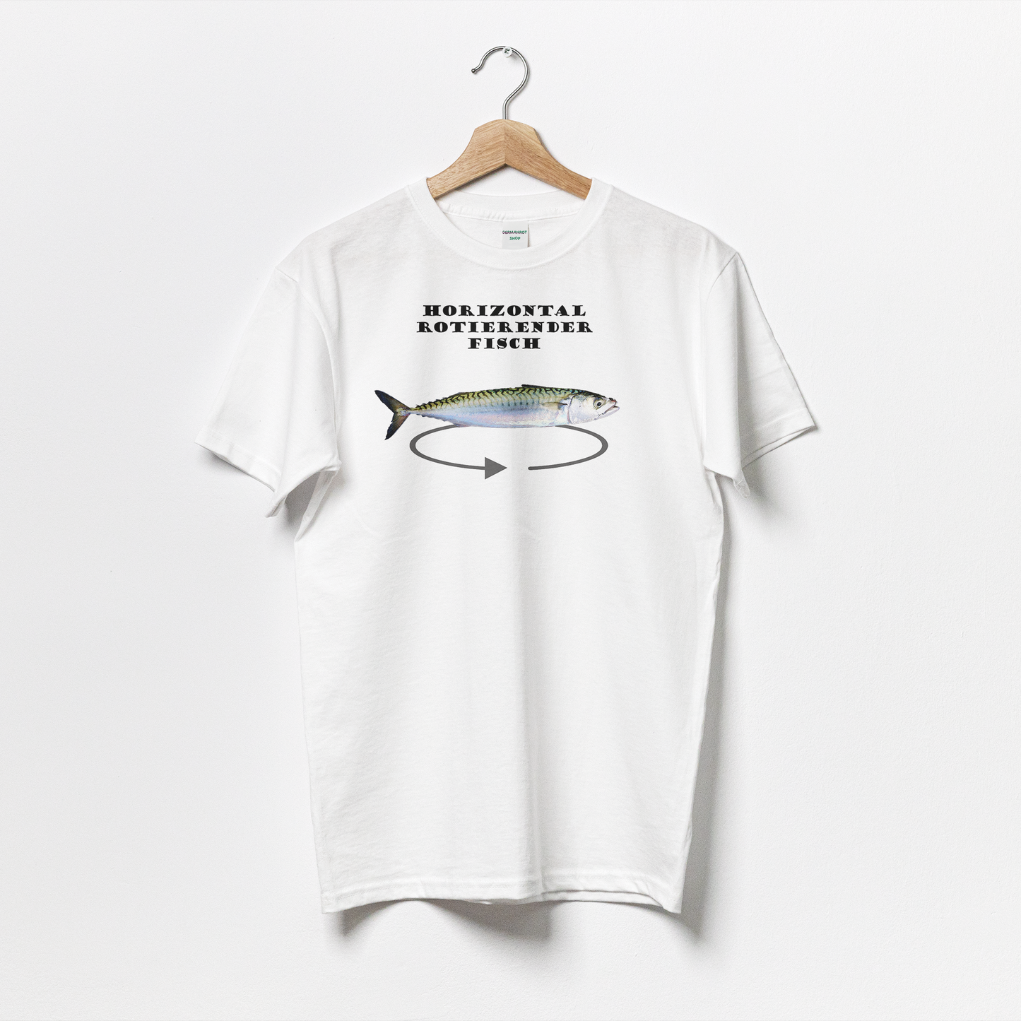 "Horizontal rotierender Fisch" | T-Shirt