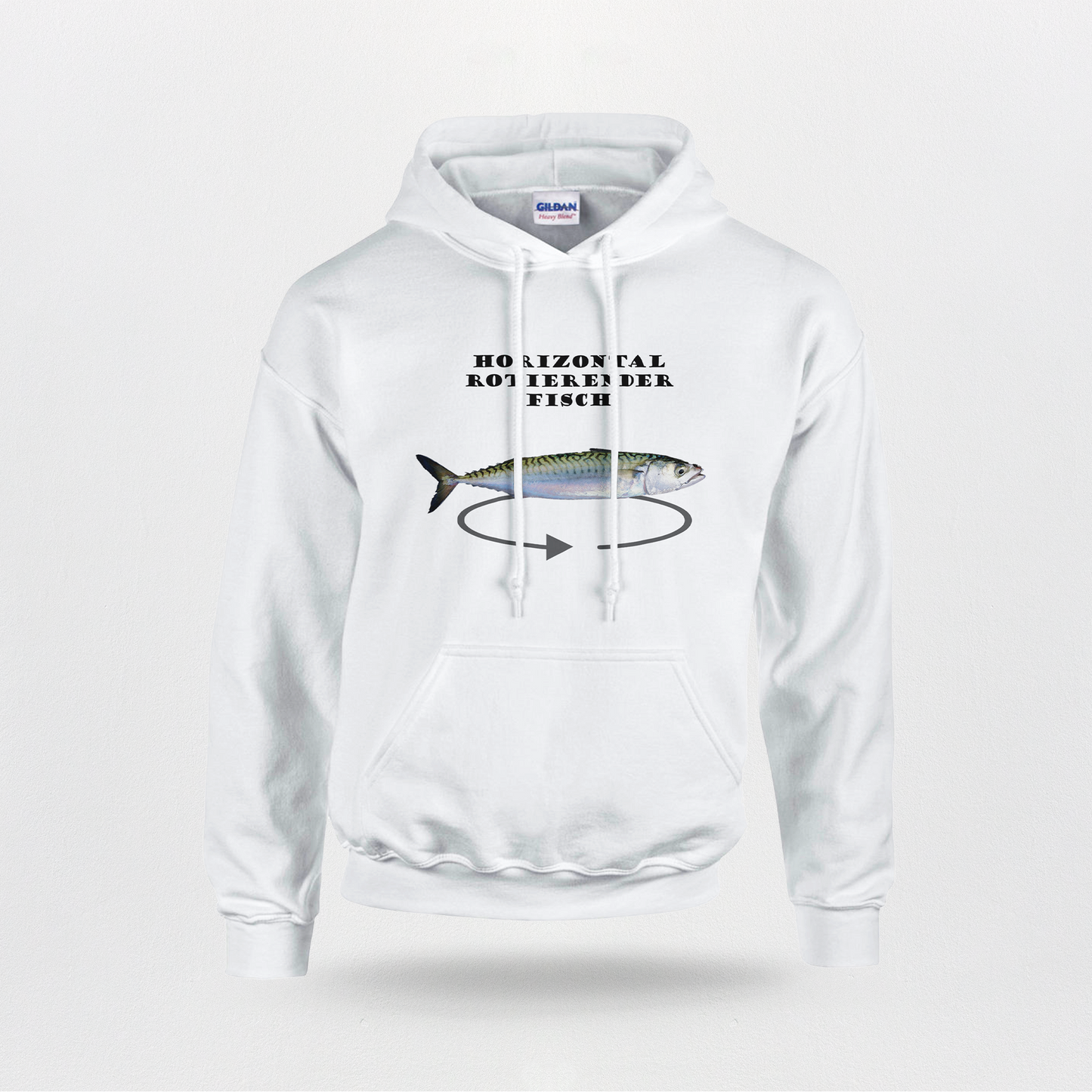 "Horizontal rotierender Fisch" | Hoodie
