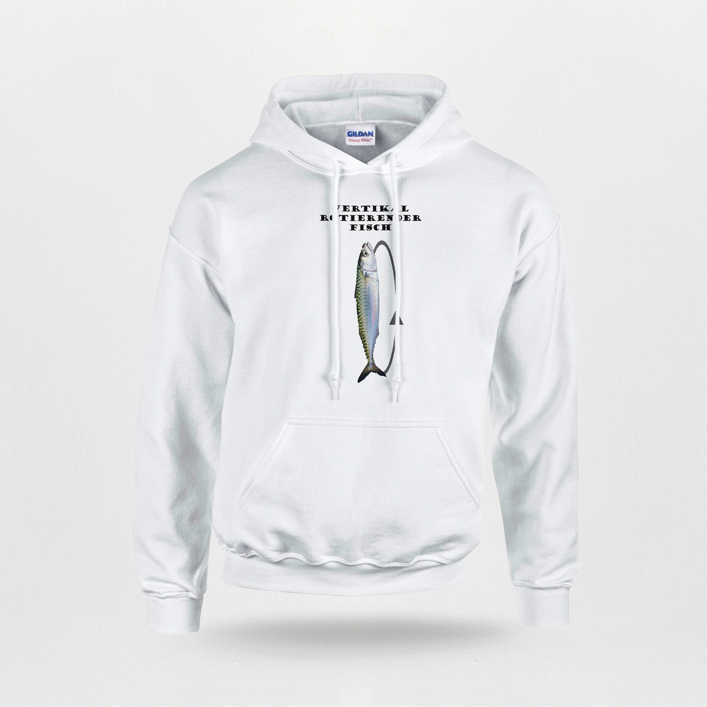 "Vertikal rotierender Fisch" | Hoodie